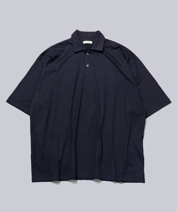 INTÉRIM(インテリム)の HYPER BIG HIGH GAUGE SUVIN JERSEY POLO SHIRT - ROYAL D.PURPLEの公式通販サイトsession福岡セレクトショップ