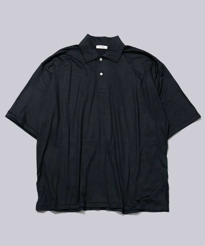 INTÉRIM(インテリム)のHYPER BIG EXTRA FINE MERINO WOOL JERSEY POLO SHIRT - D.NAVYの公式通販サイトsession福岡セレクトショップ
