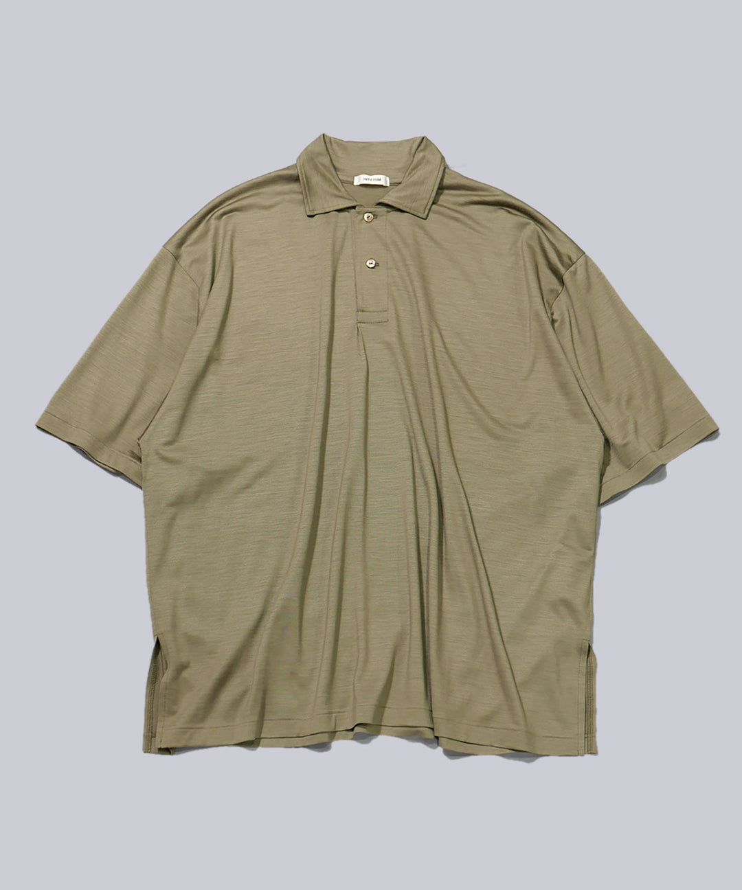 INTÉRIM(インテリム)のHYPER BIG EXTRA FINE MERINO WOOL JERSEY POLO SHIRT - SAGEの公式通販サイトsession福岡セレクトショップ