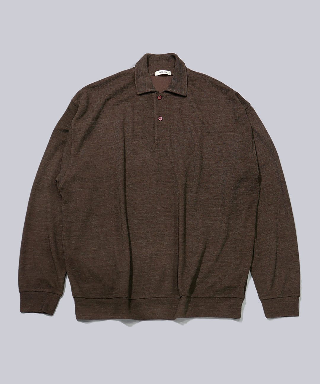 INTÉRIM(インテリム)のHYPER BIG MELANGE DOUBLE PIQUE JERSEY LONG POLO SHIRT - MOLEの公式通販サイトsession福岡セレクトショップ