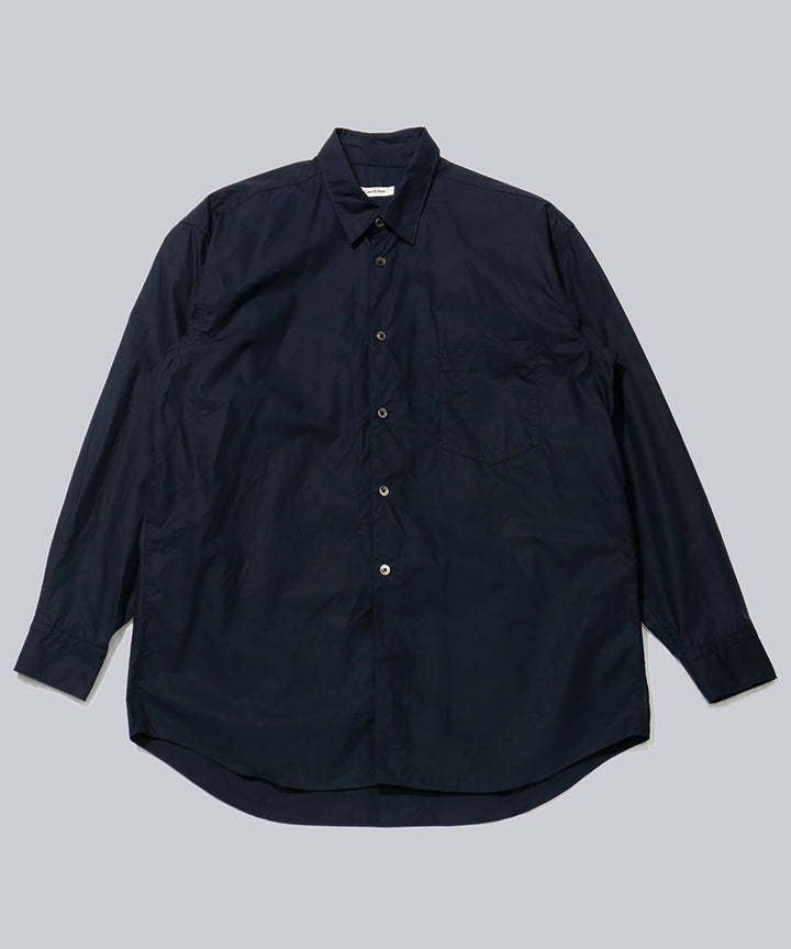 INTÉRIM(インテリム)のVINTAGE COTTON POPLIN L/S REGULAR COLLAR SHIRT - D.BLUEの公式通販サイトsession福岡セレクトショップ