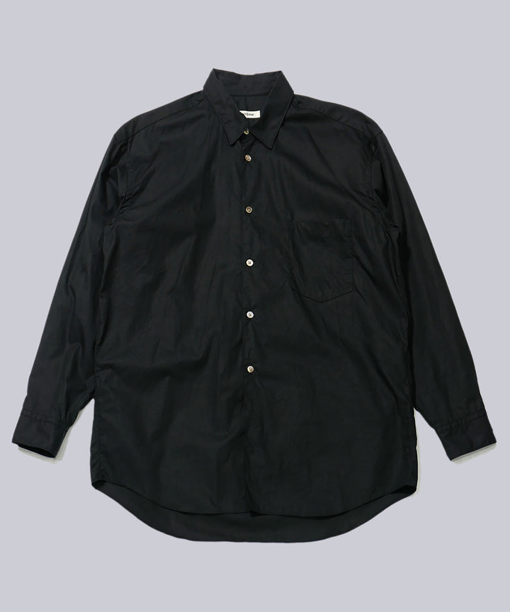 INTÉRIM(インテリム)のVINTAGE COTTON POPLIN L/S REGULAR COLLAR SHIRT - BLACKの公式通販サイトsession福岡セレクトショップ