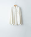 【INTÉRIM】 SILK NOIL HYPER BIG L/S REGULAR SHIRT - NATURAL