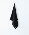 【INTÉRIM】SILK NOIL SQUARE CLOTH STOLE - BLACK