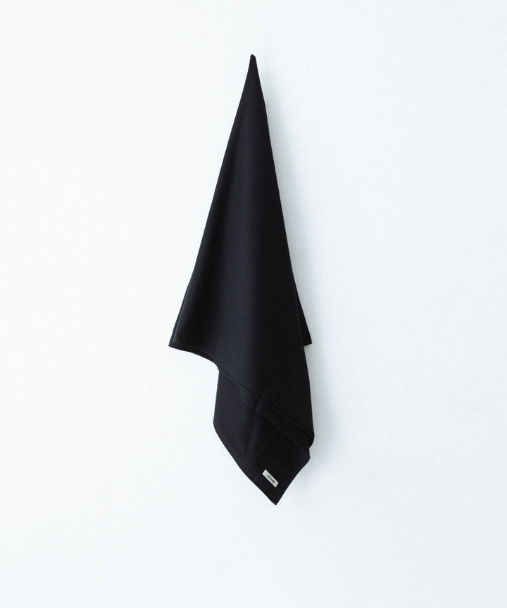 INTÉRIM - インテリムのSILK NOIL SQUARE CLOTH STOLEのBLACK公式通販サイトsession福岡セレクトショップ