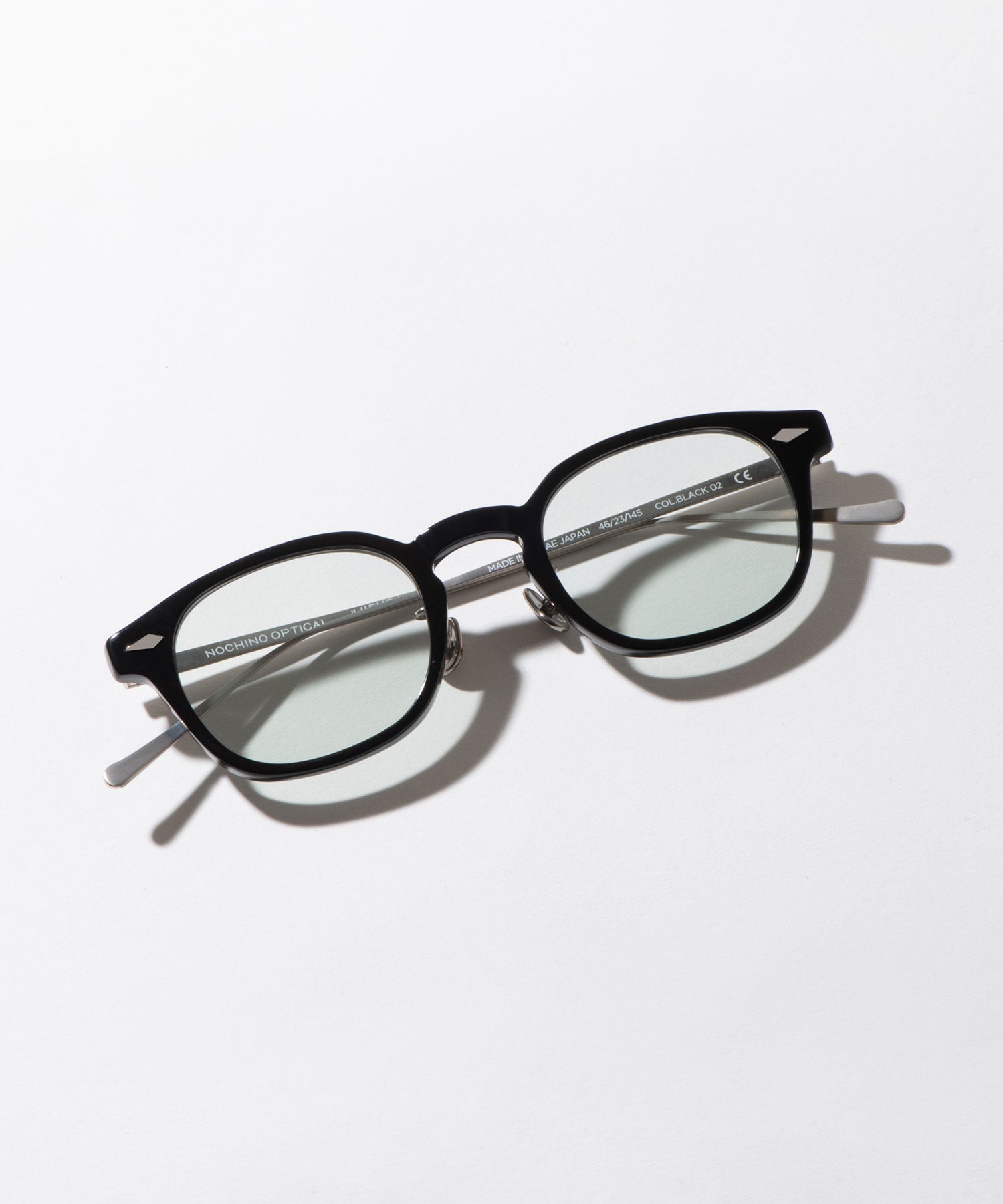 【NOCHINO OPTICAL】JIFUSAN -  GLOSS BLACK × GREY GREEN to D.GREY(調光レンズ)