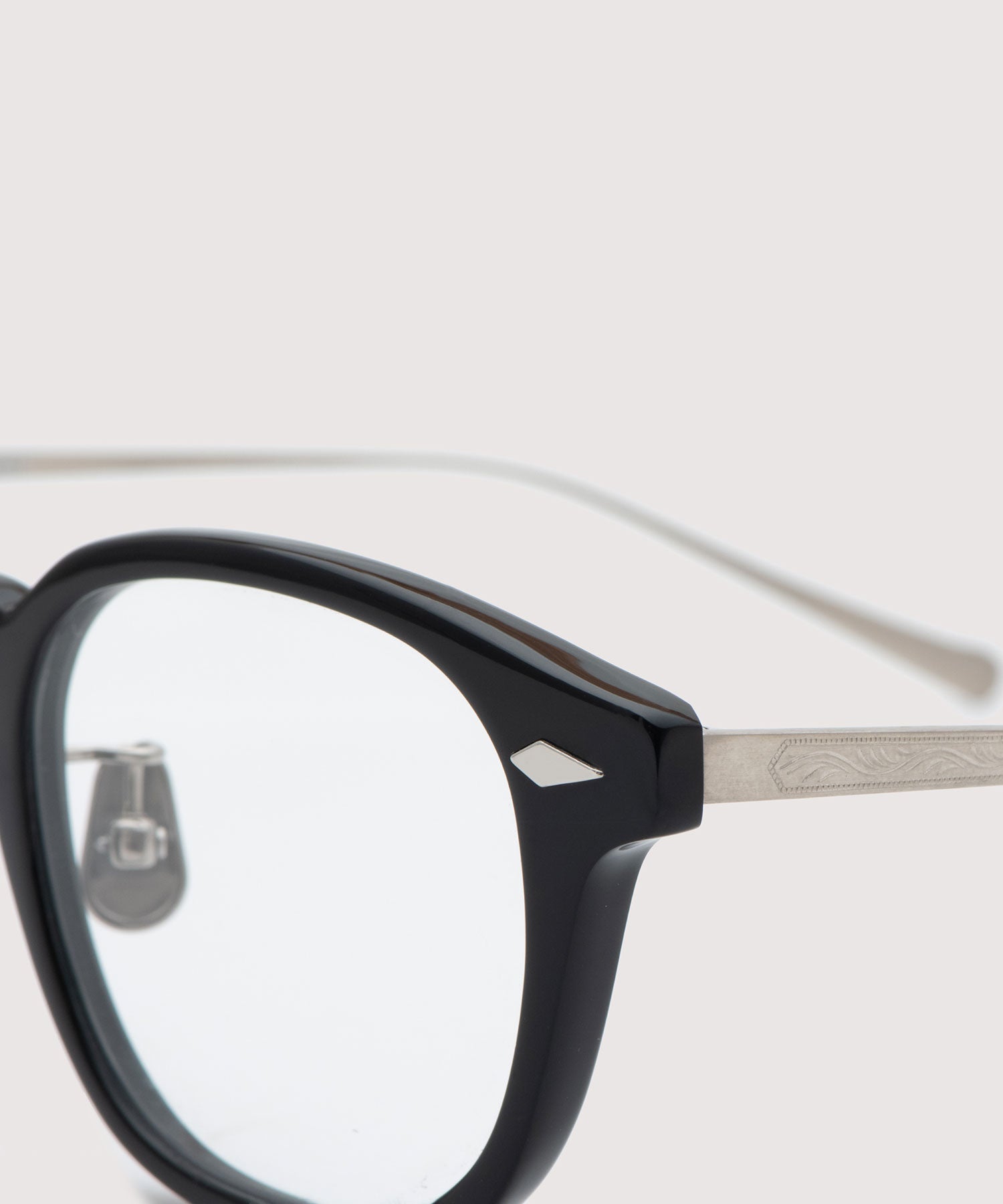 【NOCHINO OPTICAL】JIFUSAN - GLOSS BLACK × CLEAR to GREY (調光レンズ)
