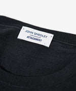 画像をギャラリービューアに読み込む, ATTACHMENT アタッチメントの× JOHN SMEDLEY MERINO EXTRAFINE WELTED CREW NECK L/S- BLACKの公式通販サイトsession福岡セレクトショップ

