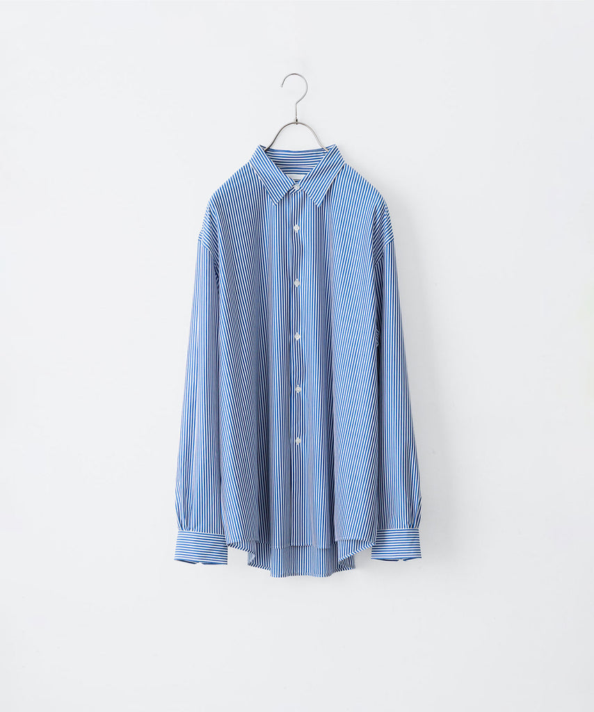 KANEMASA PHIL.】46G STRIPE MODEST SHIRT - NAVY WHITE | 公式通販