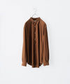 【KANEMASA PHIL.】46G STRIPE MODEST SHIRT - BROWN BLUE
