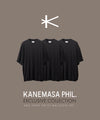 【KANEMASA PHIL.】EXCLUSIVE - 36G HIGH TWIST BALLOON TEE - BLACK