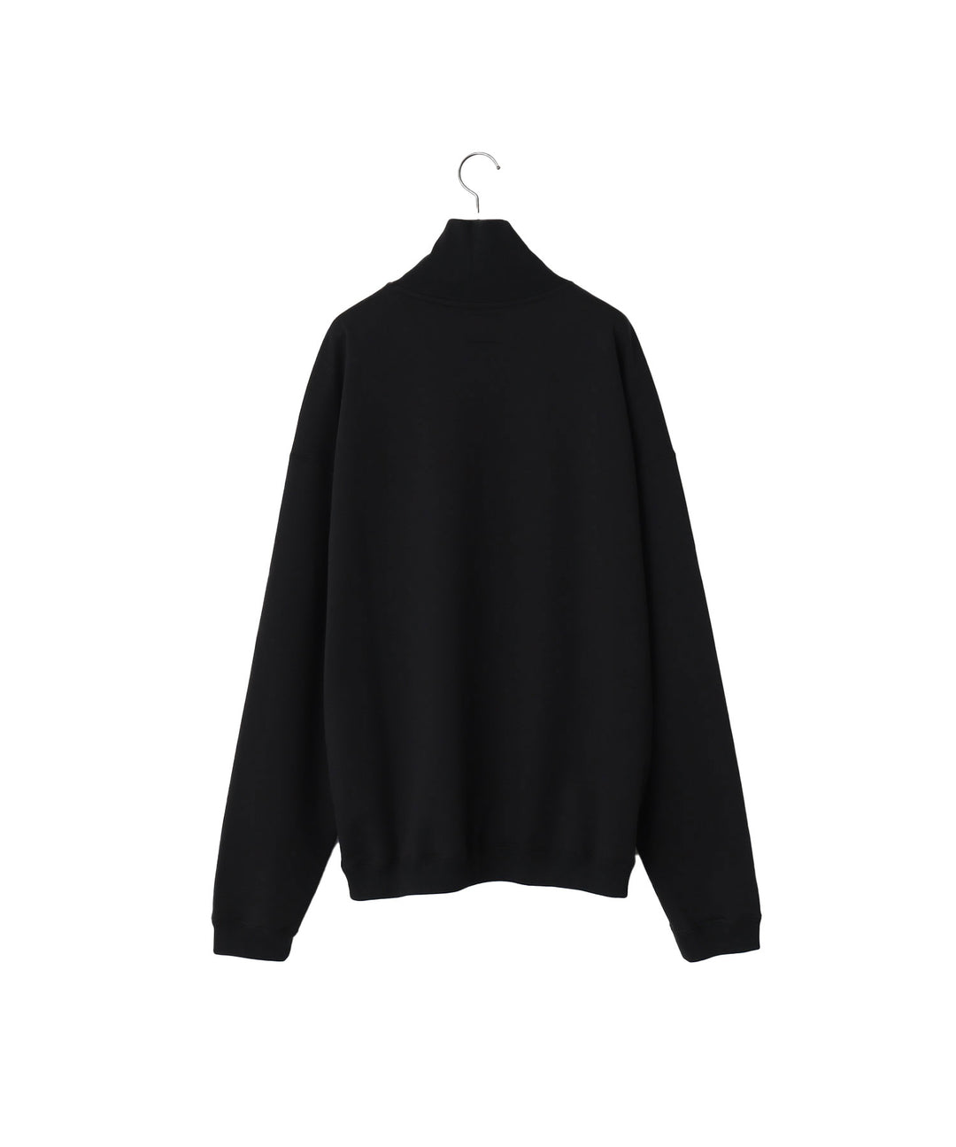 【KANEMASA PHIL.】EXCLUSIVE - 36G SUPER FINE GAUGE HALF ZIP PULLOVER - BLACK