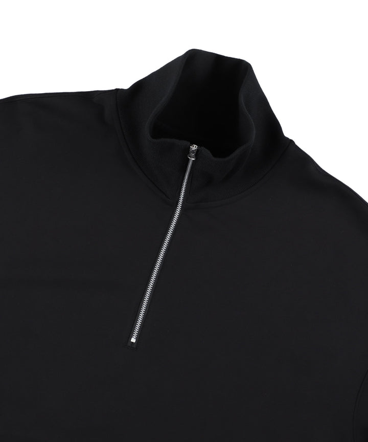 KANEMASA PHIL. カネマサフィル 23AW EXCLUSIVE - 36G SUPER FINE GAUGE HALF ZIP PULLOVER - BLACK sessionセッション福岡セレクトショップ公式通販サイト