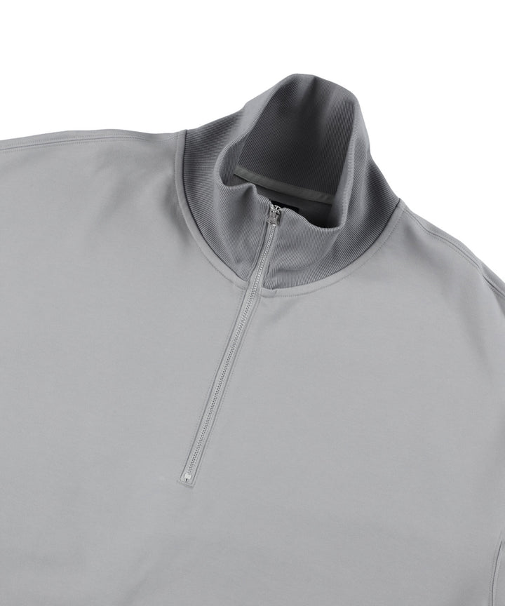 KANEMASA PHIL. カネマサフィル 23AW EXCLUSIVE - 36G SUPER FINE GAUGE HALF ZIP PULLOVER -  LIGHT GRAY sessionセッション福岡セレクトショップ公式通販サイト