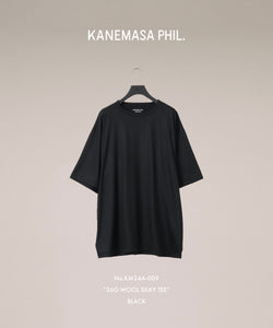 【KANEMASA PHIL.】カネマサフィル 36G WOOL SILKY TEEのBLACKの公式通販サイトsession福岡セレクトショップ