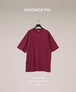 【KANEMASA PHIL.】カネマサフィル 36G WOOL SILKY TEEのPURPLEの公式通販サイトsession福岡セレクトショップ