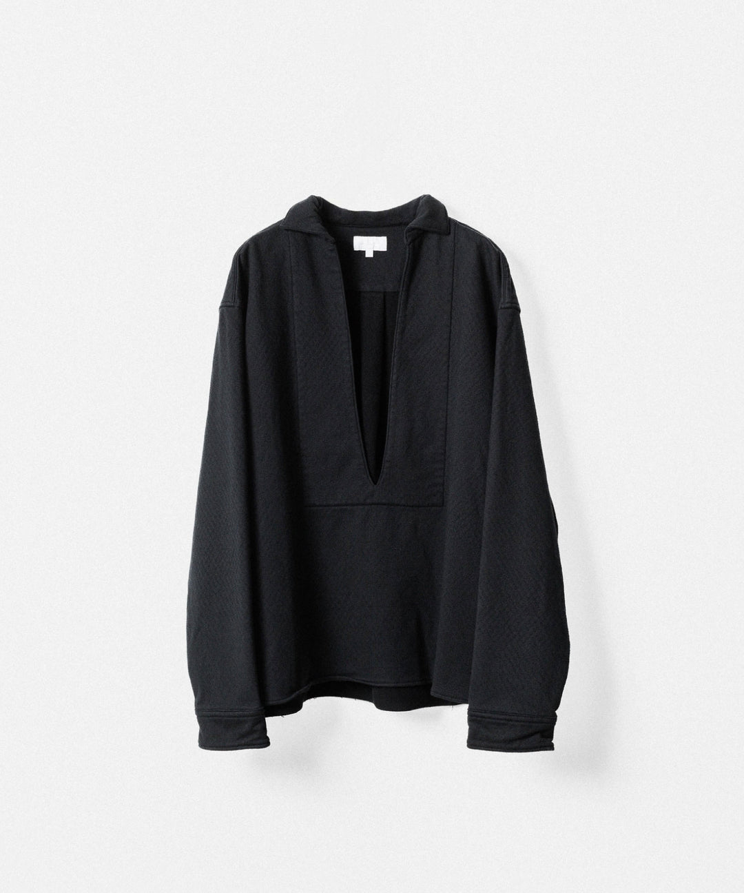KANEMASA PHIL. カネマサフィル 36G NEEDLE PUNCH V NECK SMOCKのBLACK 公式通販サイトsession福岡セレクトショップ