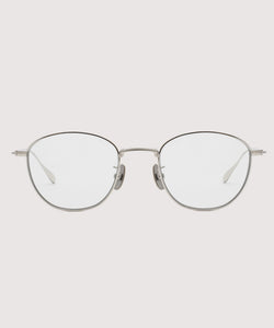 NOCHINO OPTICAL】KOUGETSU - #1 PLUTINUM SILVER × CLEAR to D.GREY