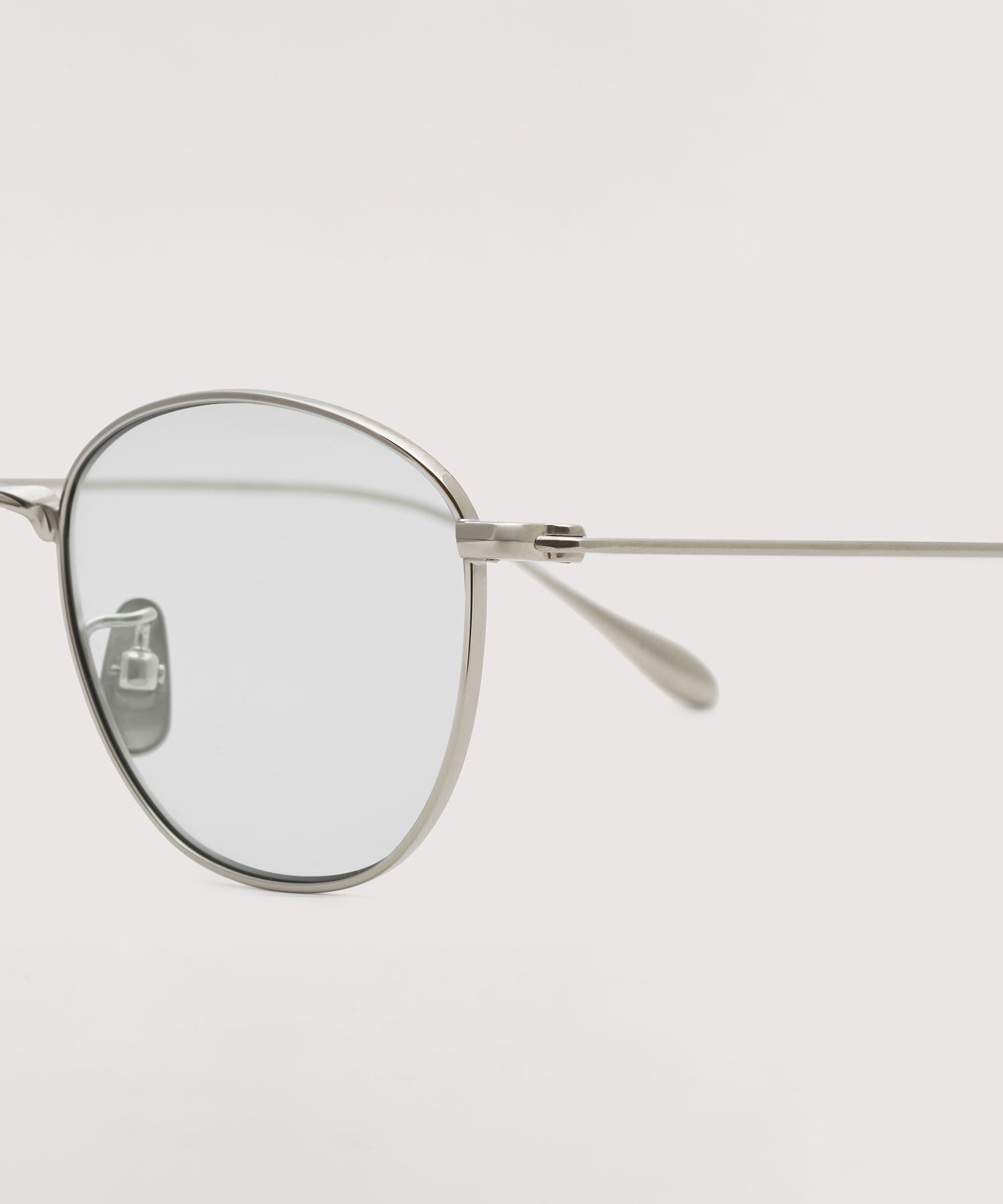 【NOCHINO OPTICAL】KOUGETSU PLUTINUM SILVER × CLEAR to D.GREY (調光レンズ)
