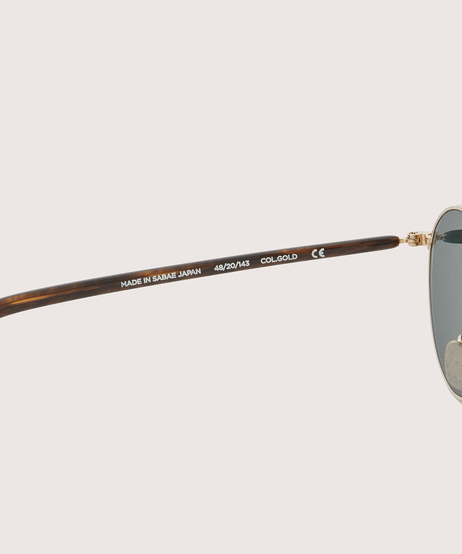 【NOCHINO OPTICAL】KYOKUSUI -  CHAMPAGNE GOLD × DARK GREY