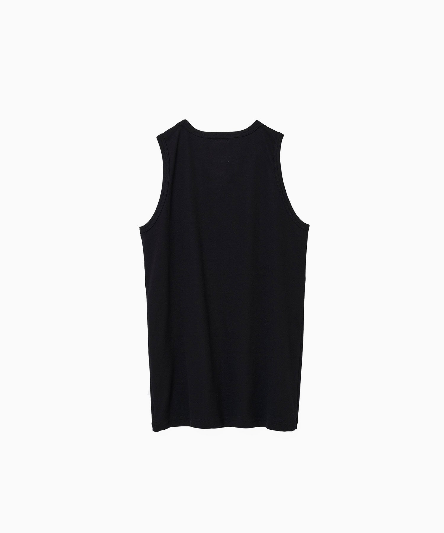 SUBLATIONS / サブレーションズ】LOGO PRINT RIB TANKTOP - BLACK