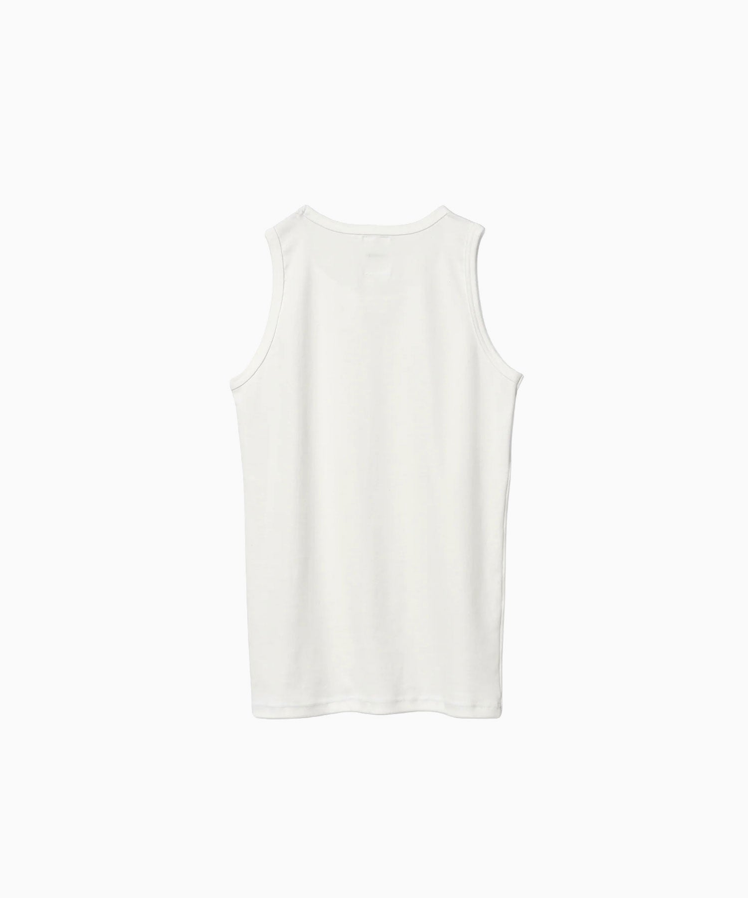 SUBLATIONS / サブレーションズ】LOGO PRINT RIB TANKTOP - WHITE