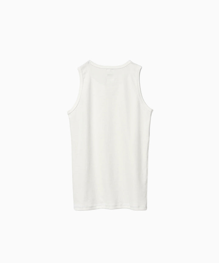SUBLATIONS サブレーションズのLOGO PRINT RIB TANKTOPのWHITE 公式通販サイトsession福岡セレクトショップ