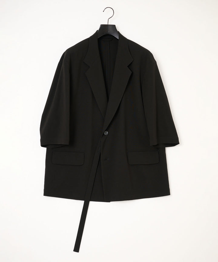 UJOH((ウジョー)の2BS BELT HALF SLEEVE JKT - BLACKの公式通販サイトsession福岡セレクトショップ