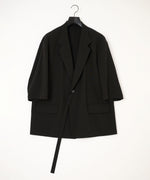 画像をギャラリービューアに読み込む, UJOH((ウジョー)の2BS BELT HALF SLEEVE JKT - BLACKの公式通販サイトsession福岡セレクトショップ
