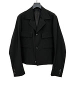 画像をギャラリービューアに読み込む, UJOH((ウジョー)のULSTER COLLAR SHORT JKT - BLACKの公式通販サイトsession福岡セレクトショップ
