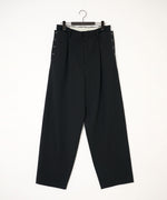 画像をギャラリービューアに読み込む, UJOH((ウジョー)のBUTTON LINE CLOSURE PNT - BLACKの公式通販サイトsession福岡セレクトショップ
