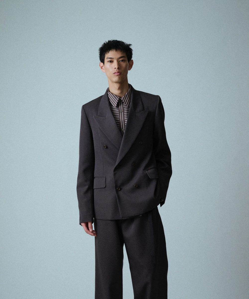 UJOH - ウジョーのLOW GORGE PEAKED LAPEL JKTのSTEEL GRAY公式通販サイトsession福岡セレクトショップ