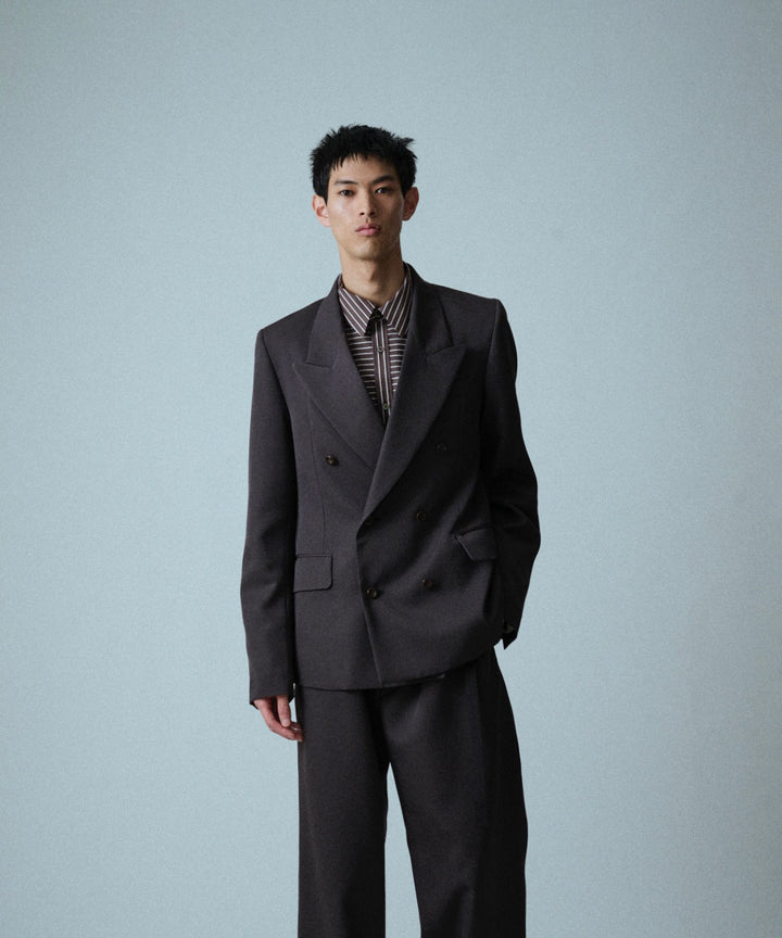 UJOH - ウジョーのLOW GORGE PEAKED LAPEL JKTのSTEEL GRAY公式通販サイトsession福岡セレクトショップ
