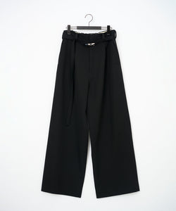 UJOH ウジョーのBELTED WIDE STRAIGHT PNT BLACKの公式通販サイトsession福岡セレクトショップ