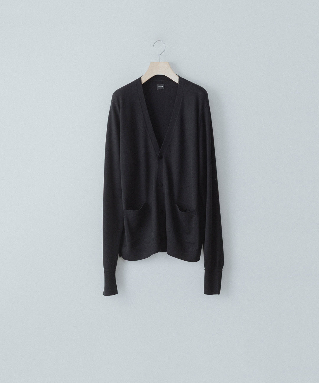 MAYKAM メイカムのSTRUCTURE EYELET CARDIGANのBLACK 公式通販サイトsession福岡セレクトショップ