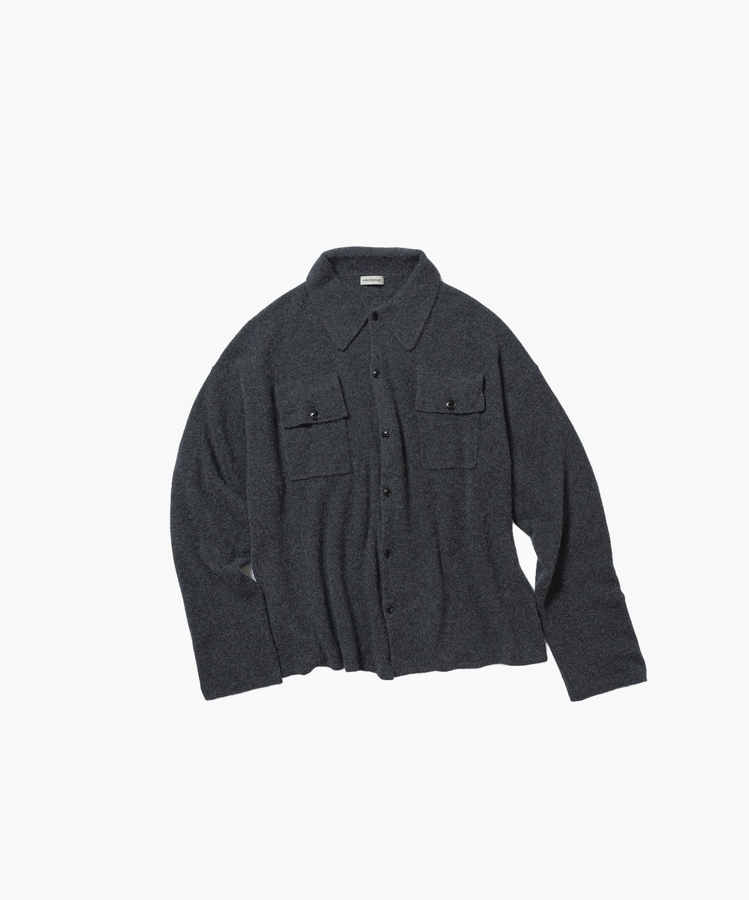 nakedgauge- ネイキッドゲージのCOMFORT TOUCH KNITTING SHIRTのCHARCOAL GRAY公式通販サイトsession福岡セレクトショップ