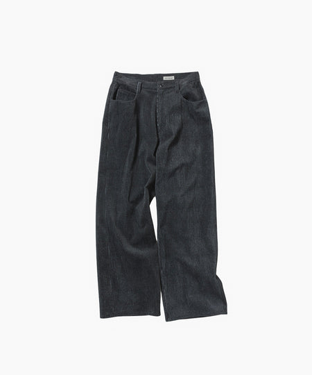 【nakedgauge】 SUMI CORDUROY ASHLEY PANTS - BLACK