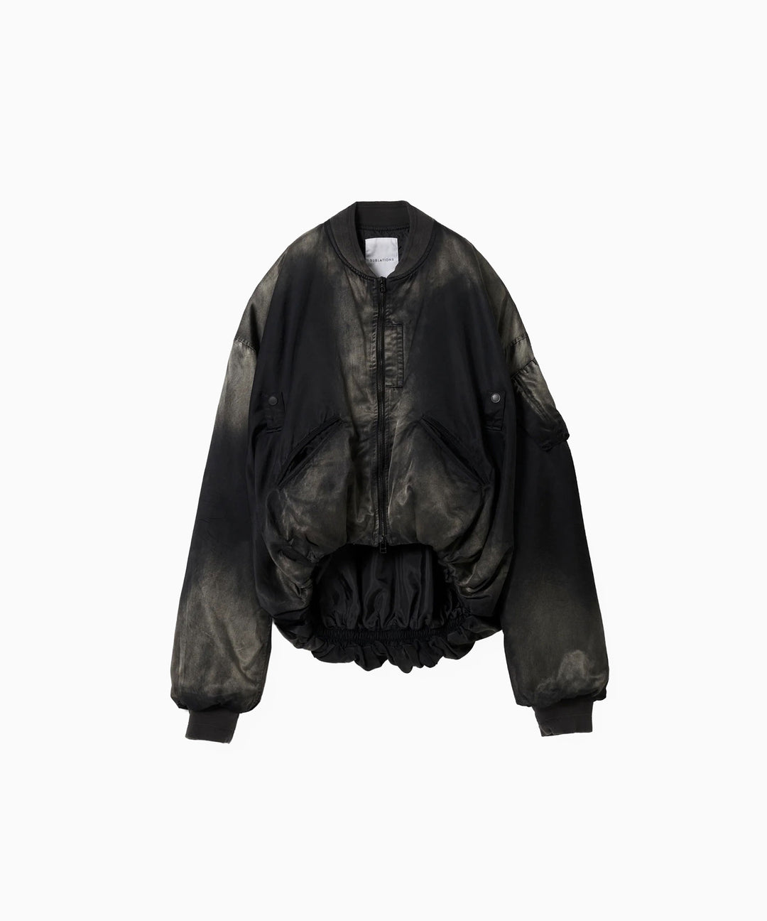SUBLATIONS-サブレーションズのRUSTY SATIN BALLOON MA-1のBLACK公式通販サイトsession福岡セレクトショップ