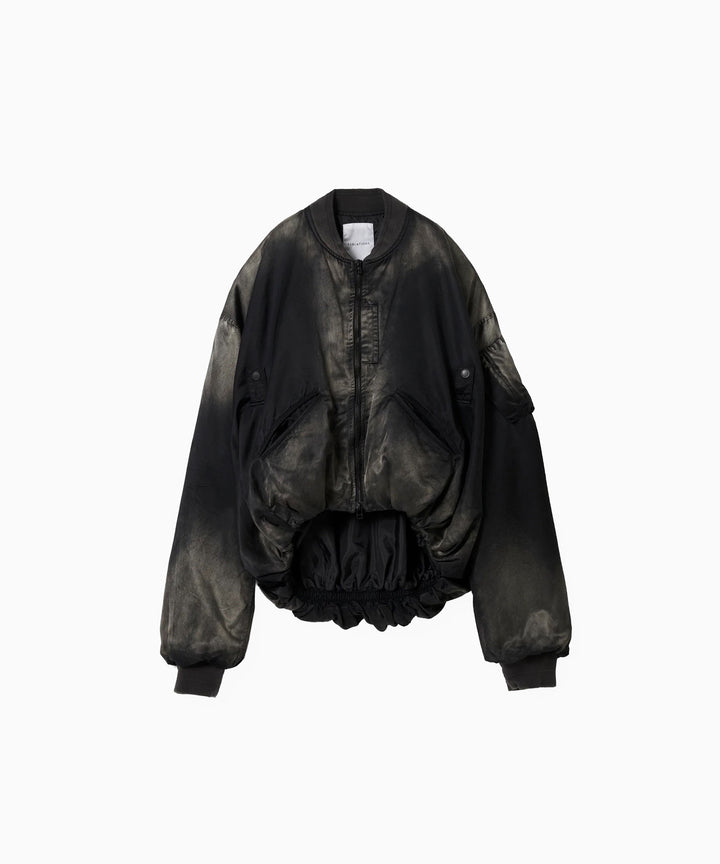 SUBLATIONS-サブレーションズのRUSTY SATIN BALLOON MA-1のBLACK公式通販サイトsession福岡セレクトショップ