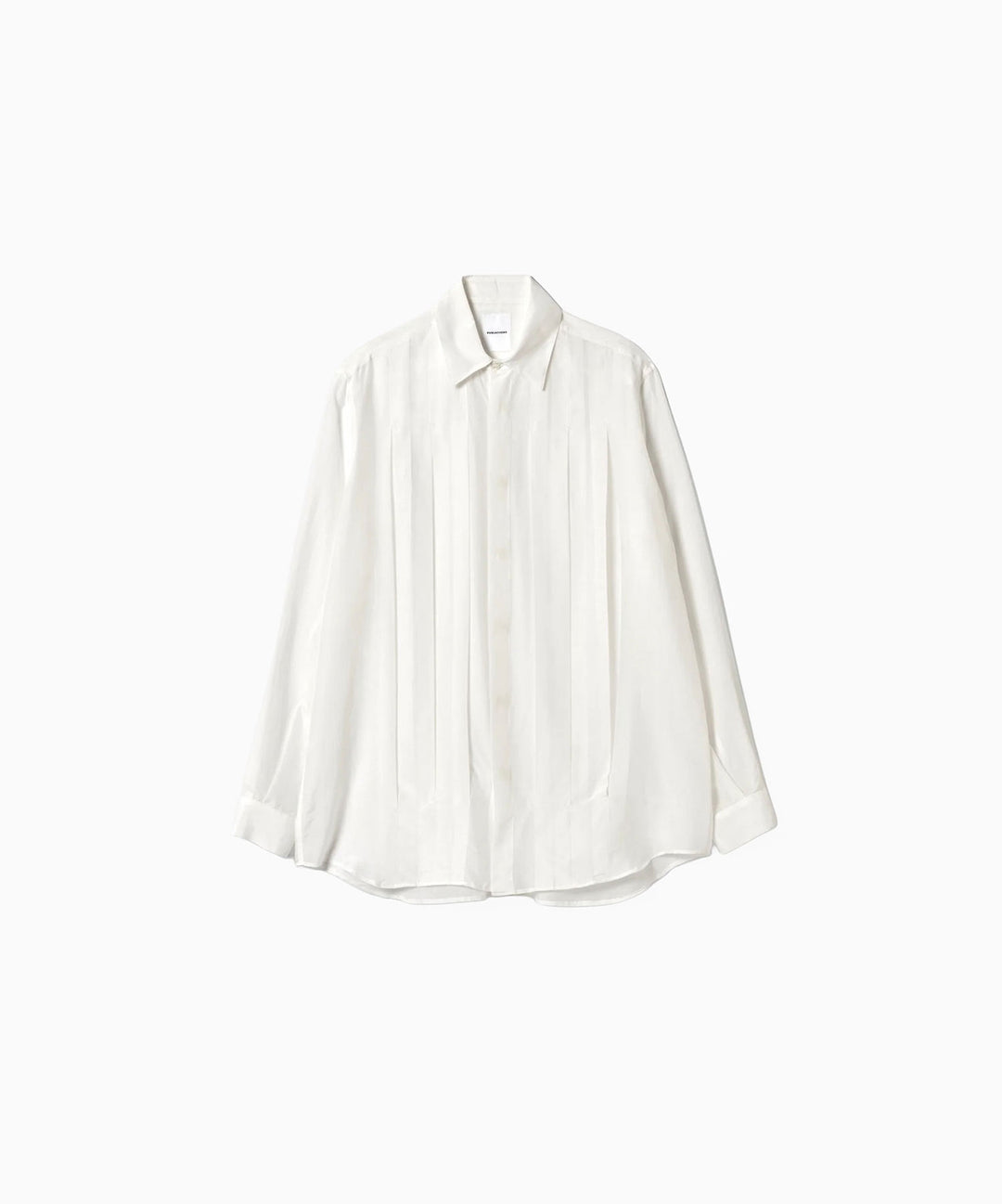 SUBLATIONS-サブレーションズのSHEER TUCK DRESS SHIRTのWHITE公式通販サイトsession福岡セレクトショップ
