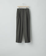 画像をギャラリービューアに読み込む, ssstein(シュタイン)のTWO TUCK EASY TROUSERS - GREY KHAKIの公式通販サイトsession福岡セレクトショップ
