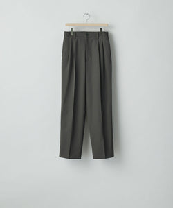 ssstein(シュタイン)のTWO TUCK EASY TROUSERS - GREY KHAKIの公式通販サイトsession福岡セレクトショップ