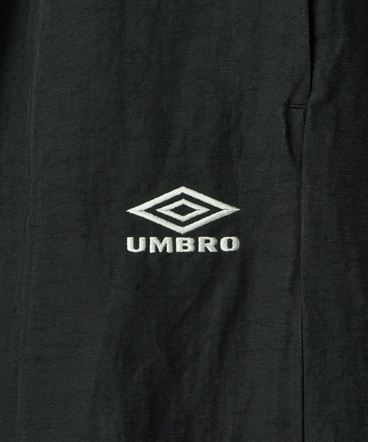 【ssstein × UMBRO】LINEN/NYLON TRACK TROUSERS - BLACK