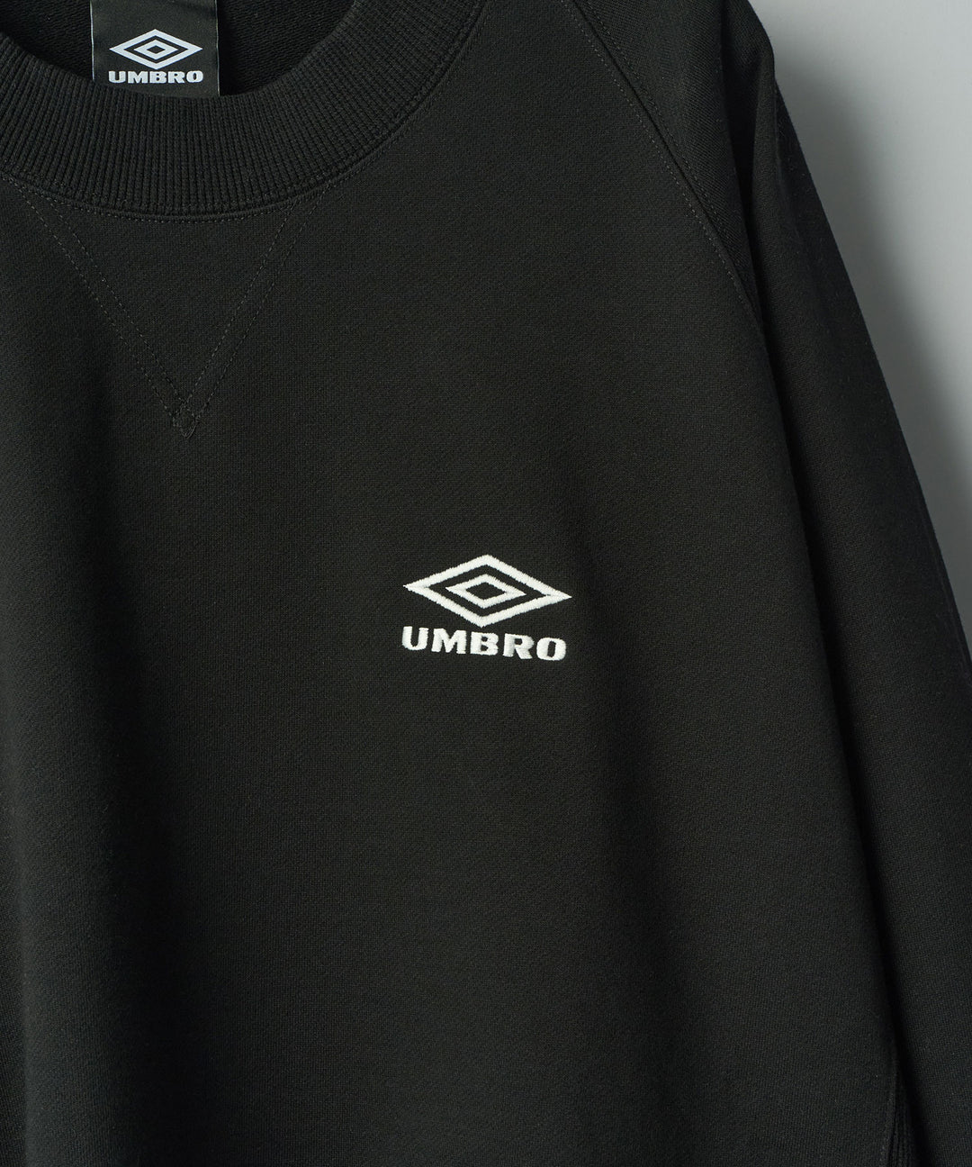 【ssstein × UMBRO】HIGH GAUGE COTTON SWEAT LS - BLACK