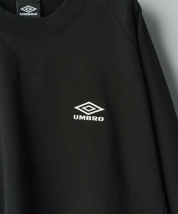 【ssstein × UMBRO】HIGH GAUGE COTTON SWEAT LS - BLACK