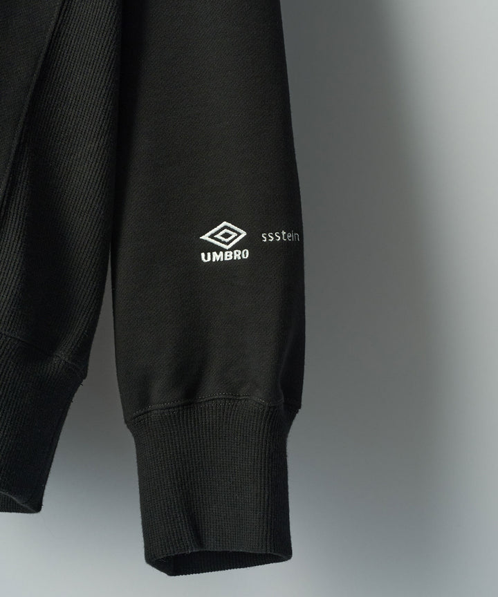 【ssstein × UMBRO】HIGH GAUGE COTTON SWEAT LS - BLACK