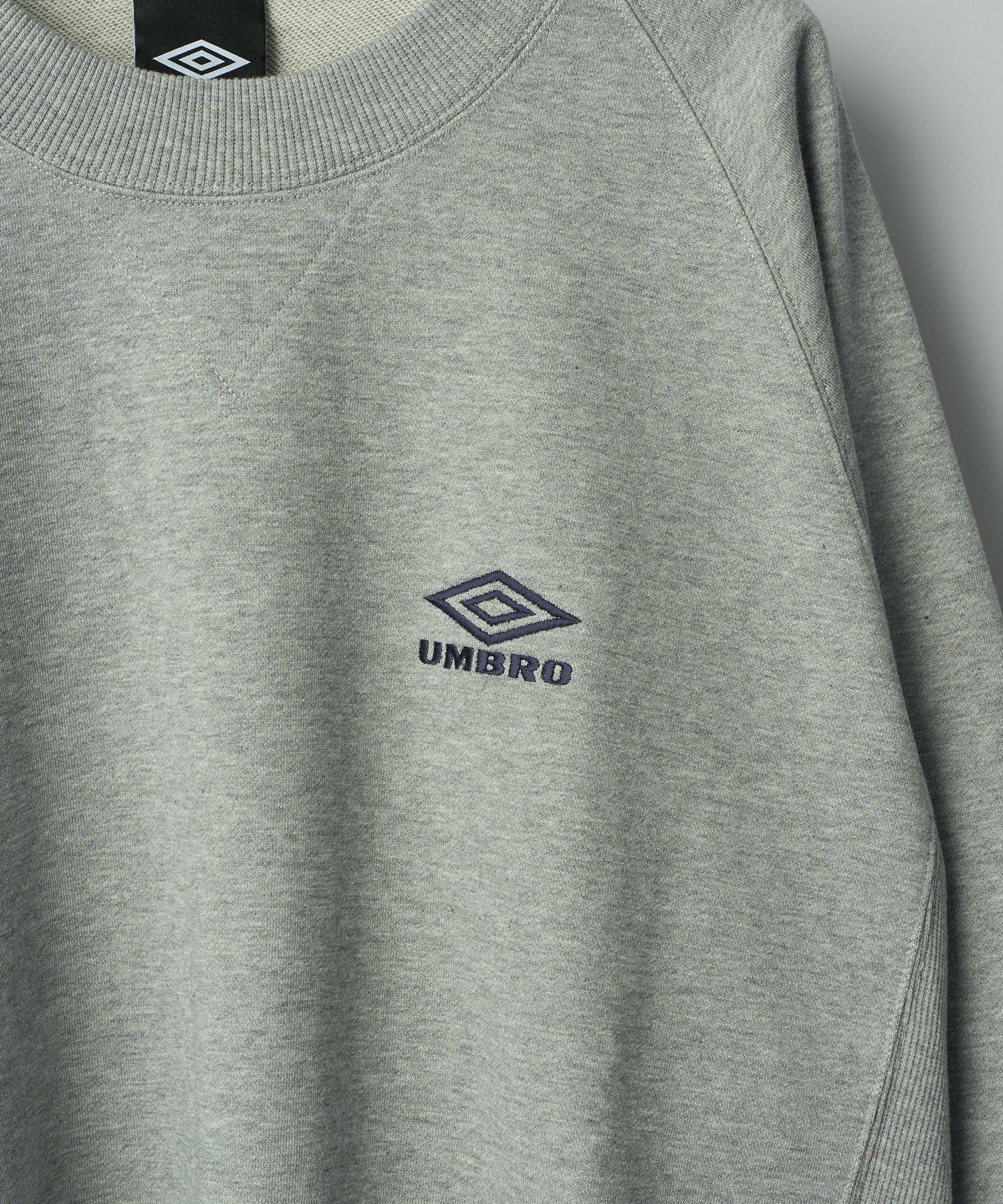 【ssstein × UMBRO】HIGH GAUGE COTTON SWEAT LS - GREY
