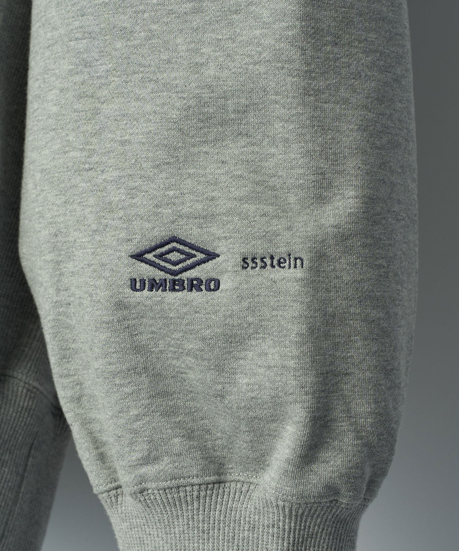 【ssstein × UMBRO】HIGH GAUGE COTTON SWEAT LS - GREY