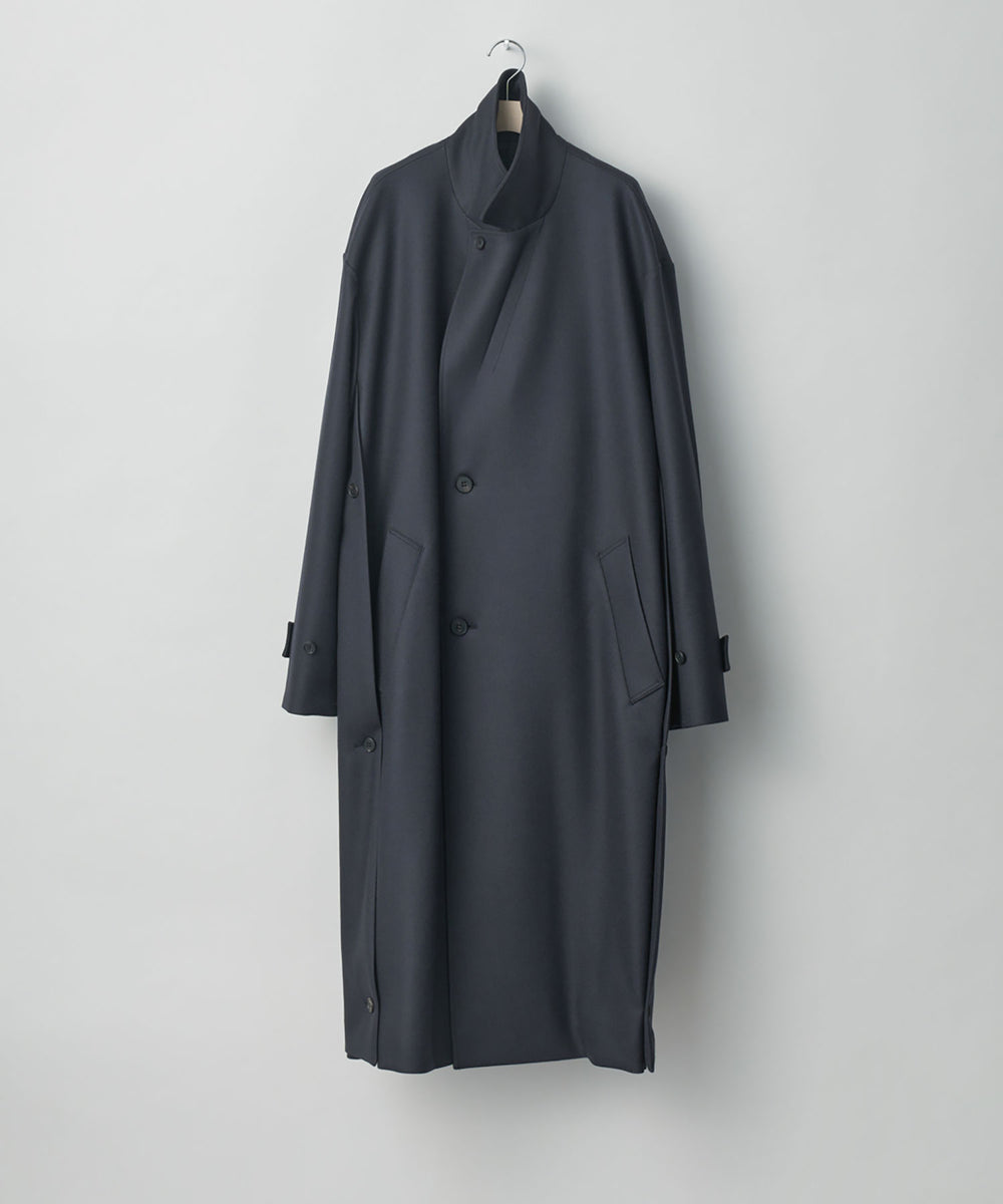 stein(シュタイン)の23AWコレクションOVERSIZED LAYERED SINGLE COATのDARK CHARCOAL