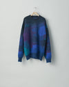 【stein】OVERSIZED GRADATION MOHAIR LS - BLUE BLACK